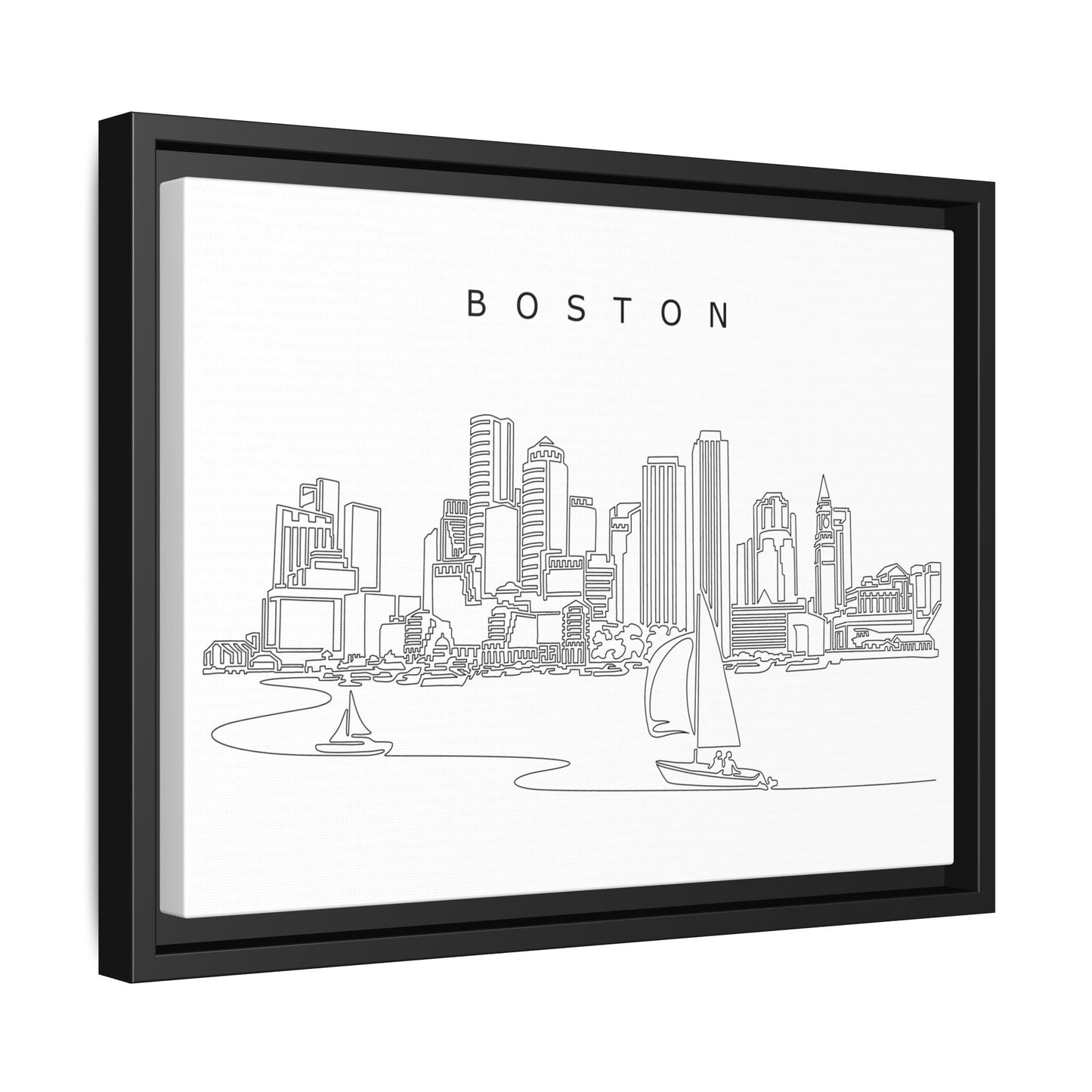 Boston Skyline Canvas Wall Art | FREE SHIPPING + Includes Frame | Best Seller