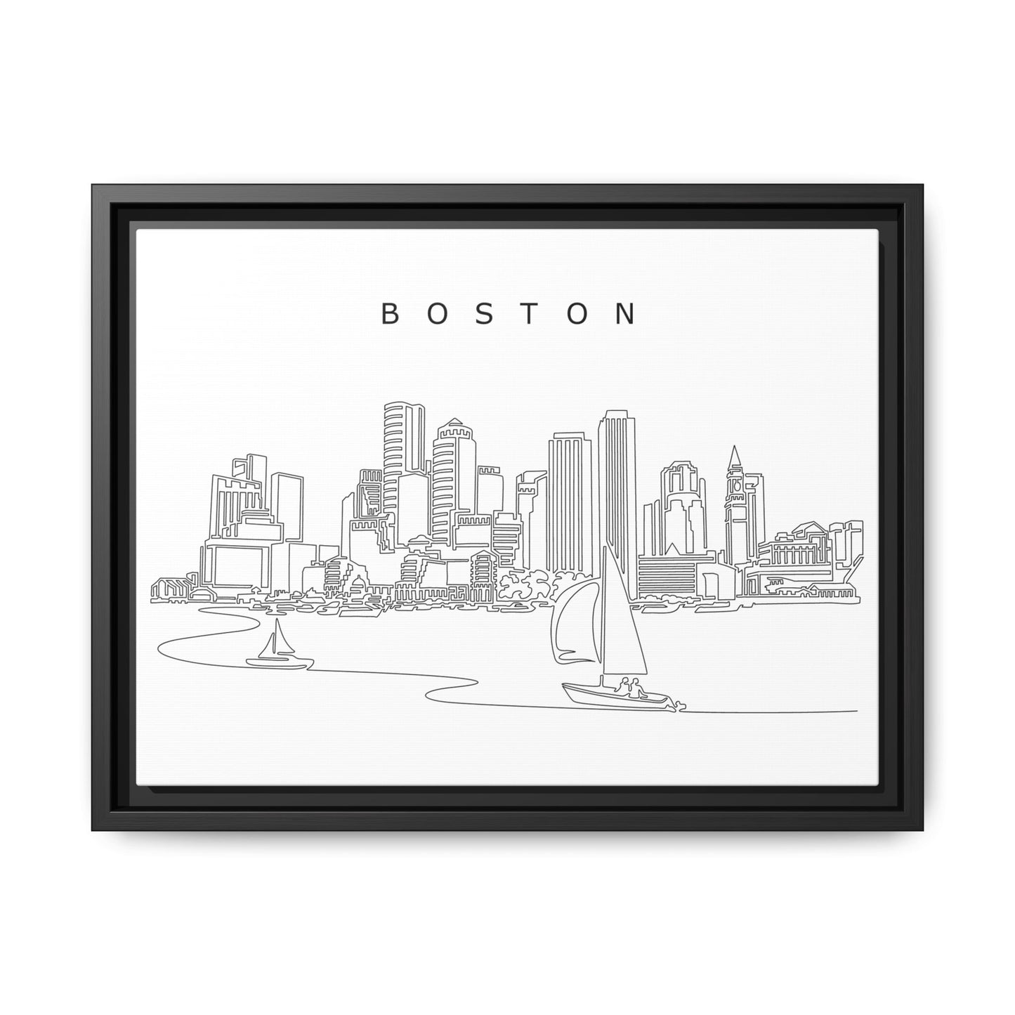 Boston Skyline Canvas Wall Art | FREE SHIPPING + Includes Frame | Best Seller